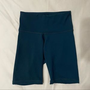Navy blue activewear biker shorts